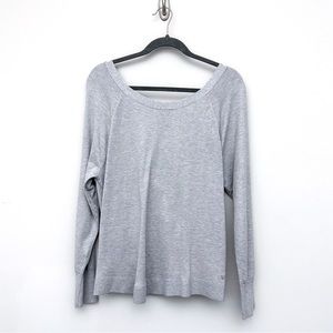 Victoria's Secret Gray Knot Back Long Sleeve Sweater